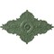 Ekena Millwork Melchor Diamond Medallion (Canopies up to 4"), 67 1/4"W x 43 3/8"H x 4"ID x 2"P, Athenian Green CM70X43MLAGF - alternate 1